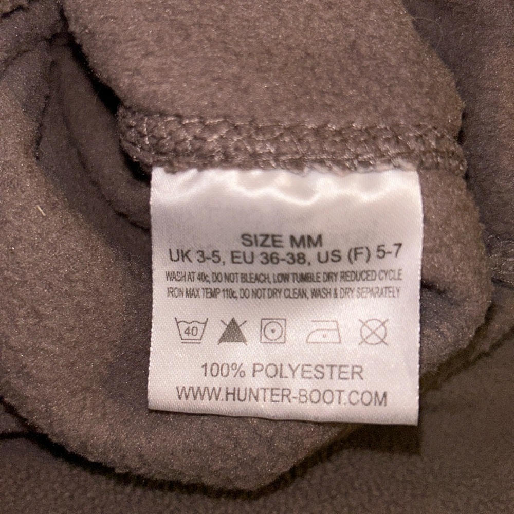 HUNTER Welsock Fleece Liner Socks - Size Medium (5/7) - Picture 6 of 8